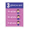 Reason Of Accident Hindi Safety Slogan Posters| Protector FireSafety