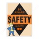 Always Be Aware Of Safety Slogan Posters
