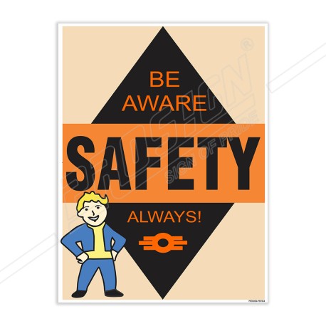 Always Be Aware Of Safety Slogan Posters| Protector FireSafety