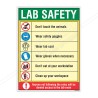 Lab Safety Instruction Chemical Safety Poster| Protector FireSafety