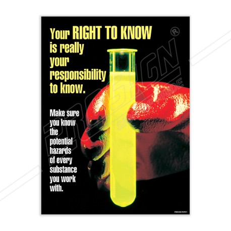 Right To Know Chemical Safety Poster| Protector FireSafety