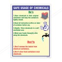 Doe's And Don'ts Of Chemical Safety Poster| Protector FireSafety