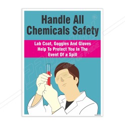 Handle Chemical Safety, Chemical Safety Poster| Protector FireSafety