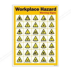 Workplace Hazard Chemical Safety Poster| Protector FireSafety