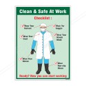 Clean And Safe At Work Chemical Safety Poster| Protector FireSafety