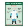 Clean And Safe At Work Chemical Safety Poster| Protector FireSafety