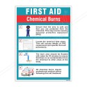 First Aid Of Chemical Burn Chemical Safety Poster| Protector FireSafety