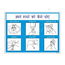 How To Wash Your Hand, Hand Wash Safety Poster| Protector FireSafety