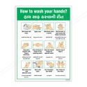 How To Wash Your Hand, Hand Wash Safety Poster| Protector FireSafety