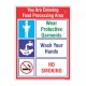 You are Entering Food Processing Area Food Safety Poster