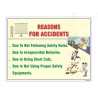 Reason Of Accident General Safety Poster| Protector FireSafety