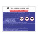 Safety Rules & Regulation General Safety Poster| Protector FireSafety