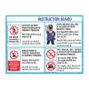 Instruction Board General Safety Poster| Protector FireSafety