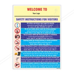 Safety Instruction For Visitor General Safety Poster| Protector FireSafety