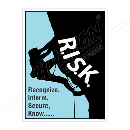 R.I.S.K. Fall Safety Poster| Protector FireSafety