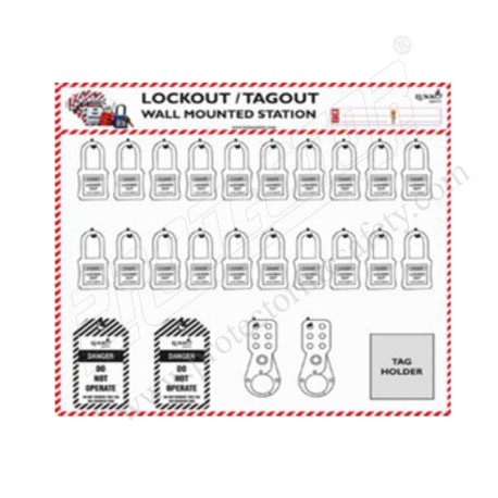 Open Lockout Tagout Station - Wall mounted  | Protector FireSafety