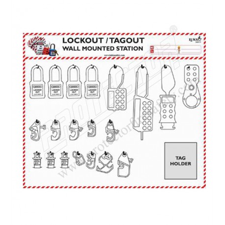 MCB Lockout Tagout Station Wall mounted