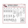 MCB Lockout Tagout Station Wall mounted