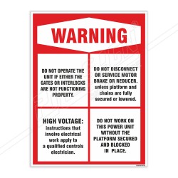 Warning General Safety Poster| Protector FireSafety