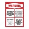 Warning General Safety Poster| Protector FireSafety