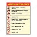 Visitor Instruction General Safety Poster| Protector FireSafety