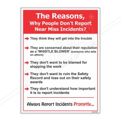 Always Report Accident General Safety Poster| Protector FireSafety