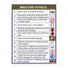 Meeting Ethics General Safety Poster| Protector FireSafety