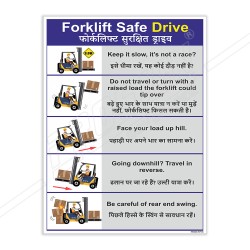 Forklift Safe Drive Material Handling Safety Posters| Protector FireSafety