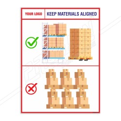 Keep Material Aligned Material Handling Posters| Protector FireSafety