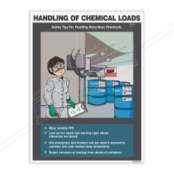 Handling Of Chemical Load Chemical Safety Poster| Protector FireSafety