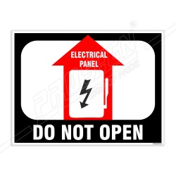 Do Not Open Electrical Panel Safety Posters| Protector FireSafety