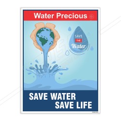 Save Water Save Life Environment Safety Posters| Protector FireSafety