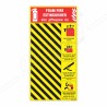 Foam Fire Extinguisher Zebra Board Fire Safety Poster| Protector FireSafety