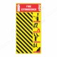 Fire Extinguisher Zebra Board Fire Safety Poster