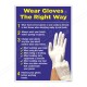 Wear Gloves The Right Way, Hand Safety Poster