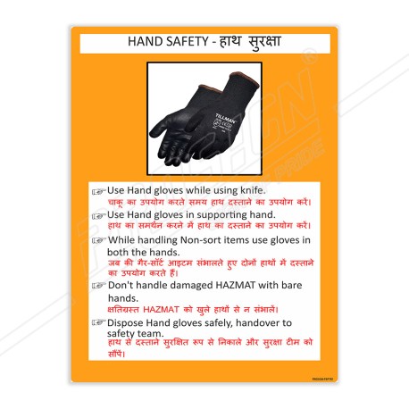 Hand Safety Poster| Protector FireSafety