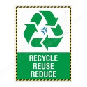 Recycle, Reuse & Reduce Save Energy Poster| Protector FireSafety