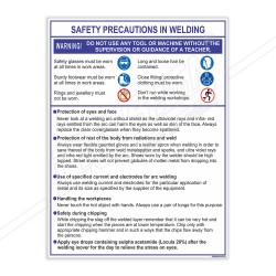 Safety Precaution In Welding Safety Poster| Protector FireSafety