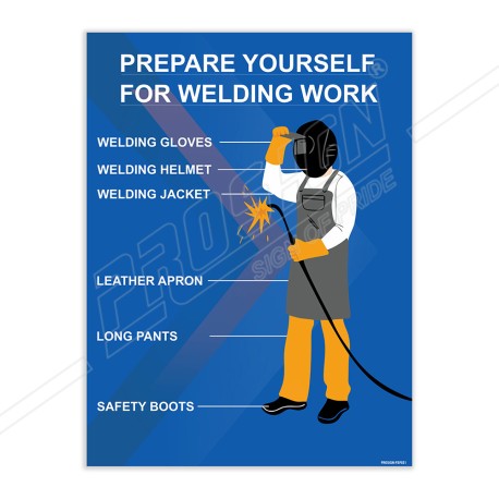 Prepare Your Self For Welding Safety Poster| Protector FireSafety