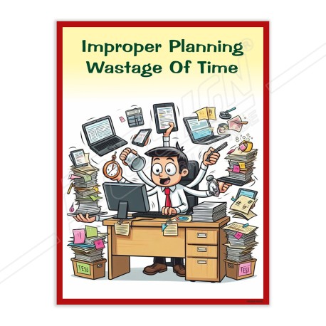 Improper Planning Safety Slogan Poster| Protector FireSafety