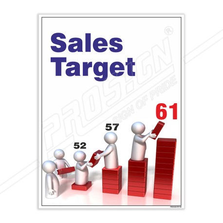 Sales Target Team Work Safety Poster| Protector FireSafety