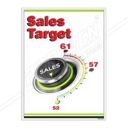 Sales Target Team Work Safety Poster| Protector FireSafety