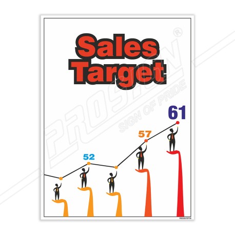 Sales Target Team Work Safety Poster| Protector FireSafety