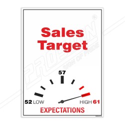 Sales Target Team Work Safety Poster| Protector FireSafety