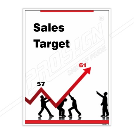 Sales Target Team Work Safety Poster| Protector FireSafety