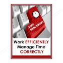 Work Efficiently Quality Safety Poster| Protector FireSafety