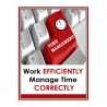 Work Efficiently Quality Safety Poster| Protector FireSafety