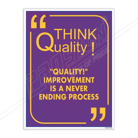 Think Quality Safety Poster| Protector FireSafety