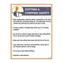 Cutting & Chipping Safety Machine Safety Poster| Protector FireSafety