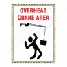 Overhead Crane Area Site Safety Poster| Protector FireSafety